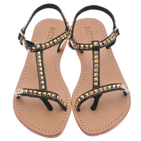 Mystique Black with Stud Sandal